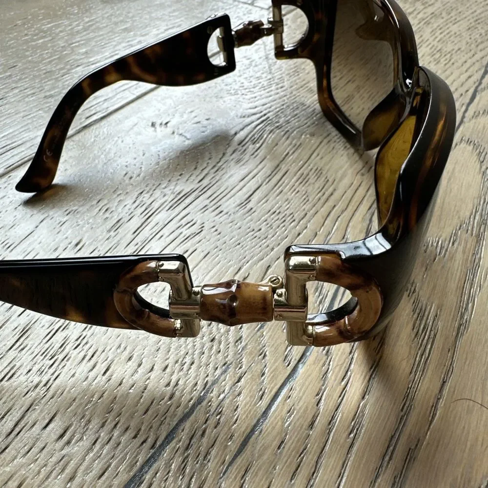 Vintage Gucci Bamboo Horse Bit Sunglasses In Tortoise, GG2969/S NK4CC 57 16 115